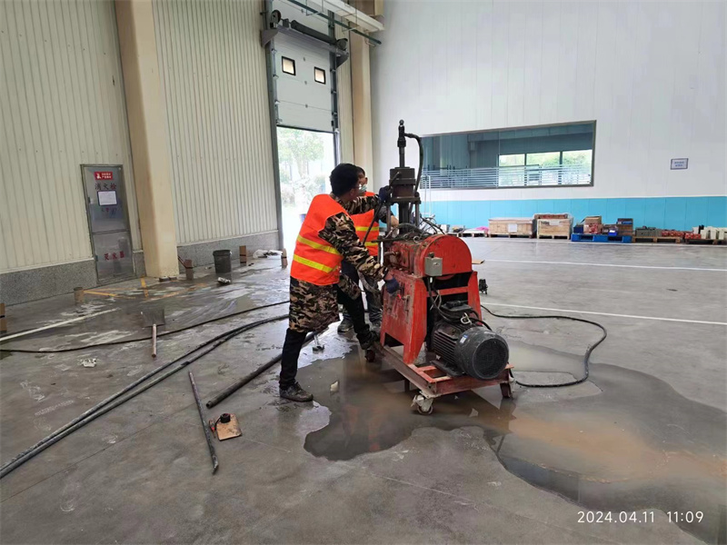通川厂房地面下沉塌陷注浆加固施工